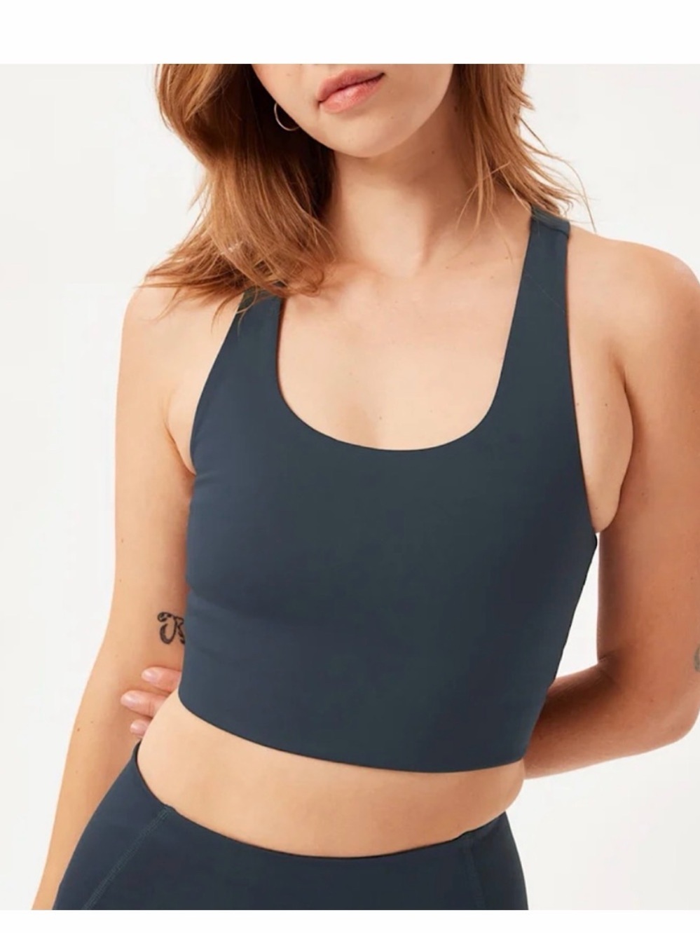 Midnight Compressive High-Rise Legging and Midnight Paloma Racerback Bra set